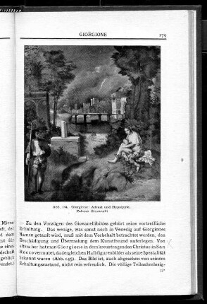 Abb. 144. Giorgione: Adrast und Hypsipyle. Palazzo Giovanelli