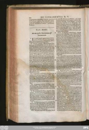 Cap. XXXI. An ratio probet Matrimonium esse Sacramentum.