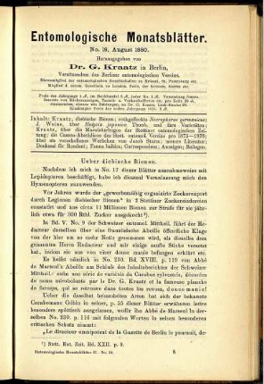 Ueber diebische Bienen