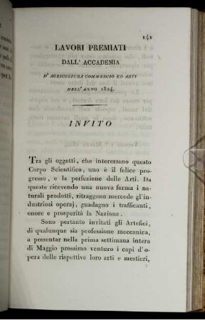 Lavori Premiati Dall' Accademia