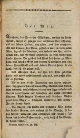 Parabeln, 3. Bändchen