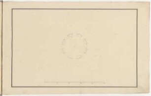 Lusthaus, 6. Variante, Entwurfsskizze, Grundriss : Lusthaus, 6. Variante, Entwurfsskizze, Grundriss, Zacharias Longuelune, 1715/1748. Feder, Graphit/Papier. 28,6 x 45,9 cm. Maßstab ohne Maßeinheit.
