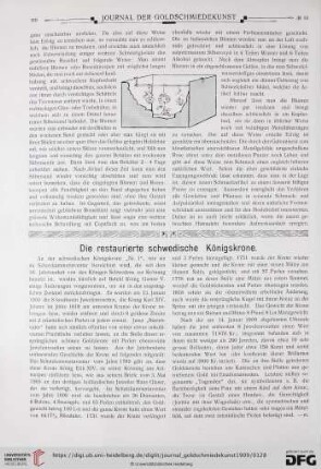 Die restaurierte schwedische Königskrone
