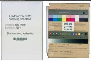 Entnazifizierung Katharina Zimmermann , geb. 05.11.1913 ()