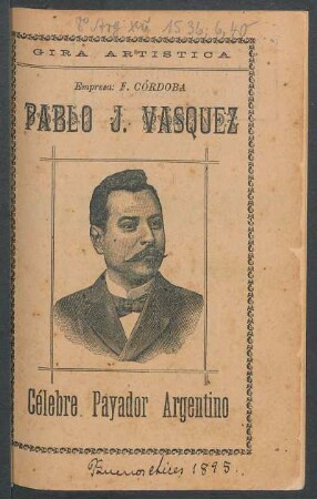 [Retrato de] Pablo J. Vasquez