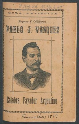 [Retrato de] Pablo J. Vasquez
