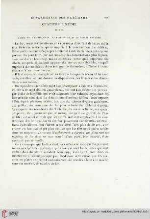 Chapitre sixième: Du fer