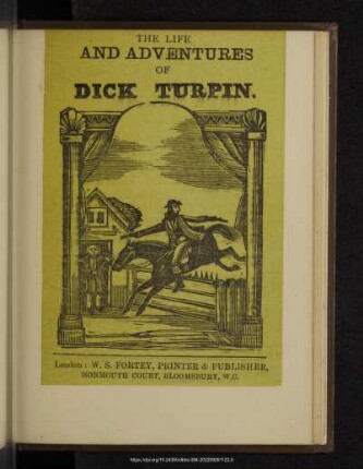 The life and adventures of Dick Turpin