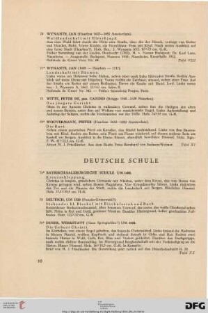 Deutsche Schule (Nr. 74-84a)