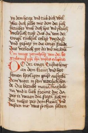 Meditationes vitae Christi, dt. (Auszug)