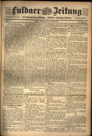 Ausgabe vom Mittwoch, den 02. März 1898.