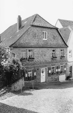 Wohnhaus, Fachwerk; Gelnhausen, Untere Haitzer Gasse 3