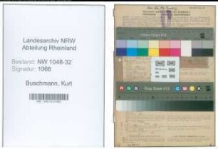 Entnazifizierung Kurt Buschmann , geb. 16.04.1902 (Beamter)