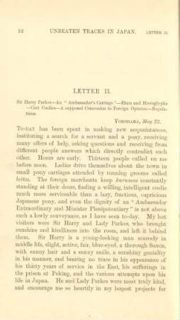 Letter II. Sir Harry Parkes ...