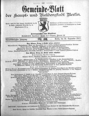 1917,39: Nr. 39, 30. September 1917