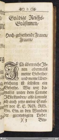 Gnädige Reichs-Gräfinnen, Hoch-gebiethende Frauen, Frauen