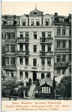 Karlsbad. Haus "Brasilien", Parkstraße