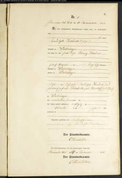 Sterberegister Standesamt Bremen