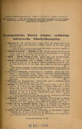 Antiquariats-Katalog ... : Adolf Weigel, Buchhandlung und Antiquariat, Leipzig, 26