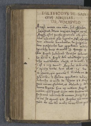 Methodus de sacris angelis