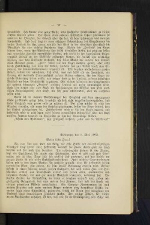 Kleinpopo, den 9. Mai 1903.