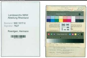 Entnazifizierung Hermann Roentgen , geb. 12.07.1901 (Fabrikant)