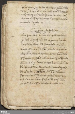 Caput Quartum.