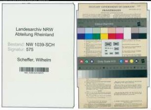 Entnazifizierung Wilhelm Scheffer , geb. 21.01.1916 (Rundfunkmechaniker)
