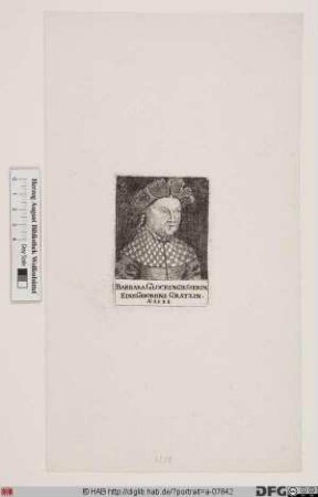 Bildnis Barbara Glockengießer, geb. Grätz