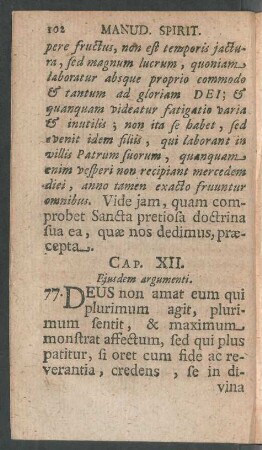 Cap. XII. Eiusdem argumenti