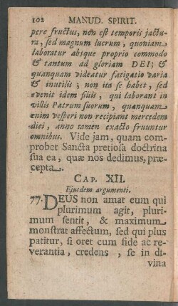 Cap. XII. Eiusdem argumenti