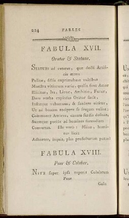 Fabula XVII. = Fable XVII. - Fabula XXX. = Fable XXX.