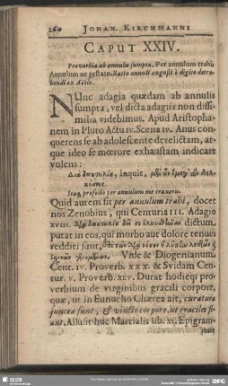 Caput XXIV. Proverbia ab annulis sumpta
