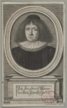 Bildnis des Joh. Friedrich Mayer