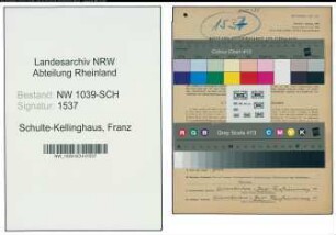 Entnazifizierung Franz Schulte-Kellinghaus , geb. 14.04.1892 (Landwirt)