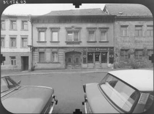Wurzen, Domgasse 7. Wohnhaus mit Laden. Straßenfront