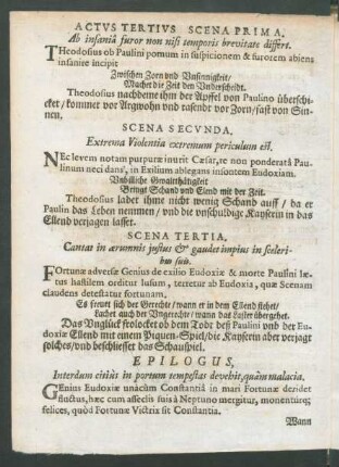 Actus Tertius
