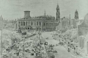 Enttrümmerung, Landhausstraße - Neumarkt