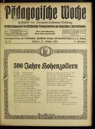 500 Jahre Hohenzollern