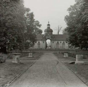 Orangerie im Schlosspark Meuselwitz, Ansicht Mittelpavillon