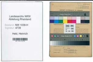 Entnazifizierung Heinrich Held , geb. 24.10.1903 (Angestellter)