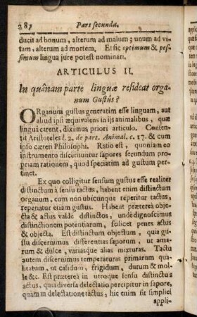 287-285, Articulus II.