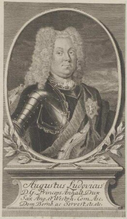 Bildnis des Augustus Ludovicus, Fürst von Anhalt-Köthen