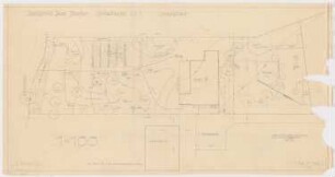 Haus Jansen, Berlin-Grunewald: Gartenplan, Lageplan 1:100