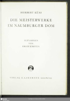Die Meisterwerke im Naumburger Dom