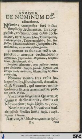 De Nominum Declinatione.