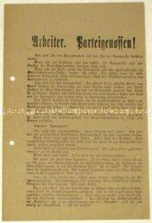 Aufruf der KPD zur Weiterführung des Generalstreiks