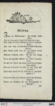 Gesang
