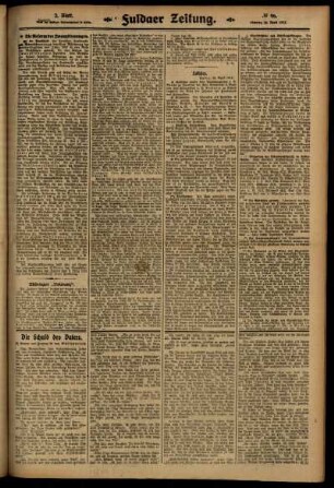 Zweite Ausgabe vom Samstag, den 26. April 1913.