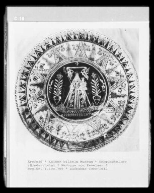 Schmuckteller mit Madonna von Kevelaer
